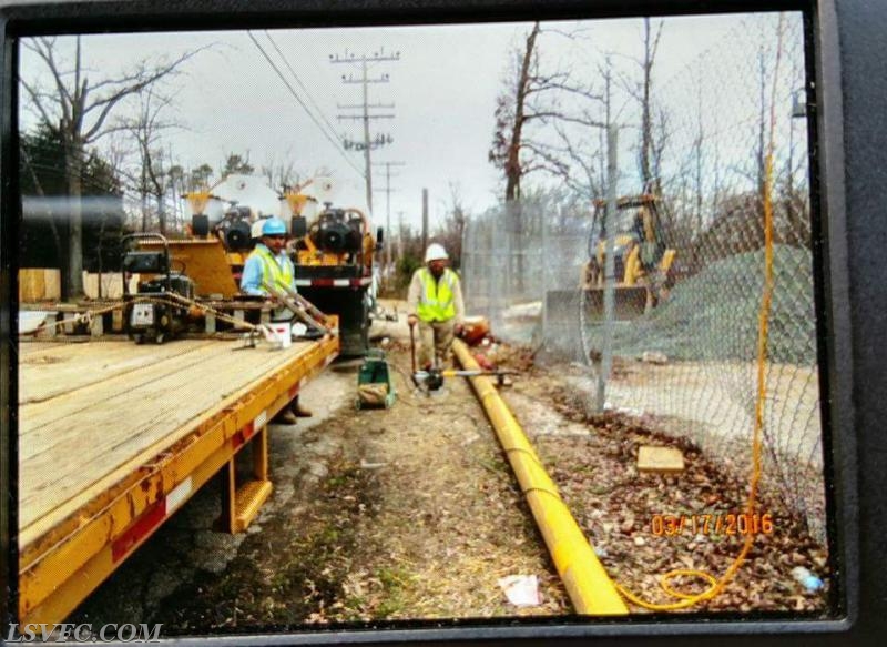 BGE installing gas pipes at the new station site
March 17, 2016 