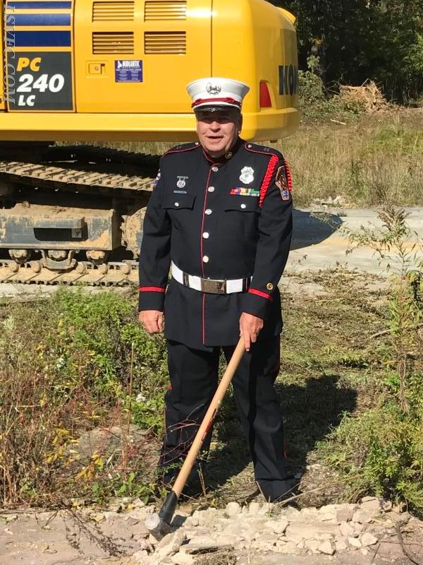 John Thursby President of the Lakeshore Volunteer Fire Company
October 18, 2016 Ground Breaking