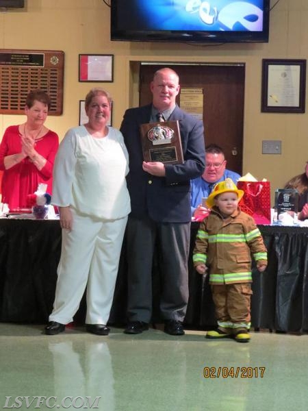 Members gave Chief a 20 year plaque and TJ presented him one also